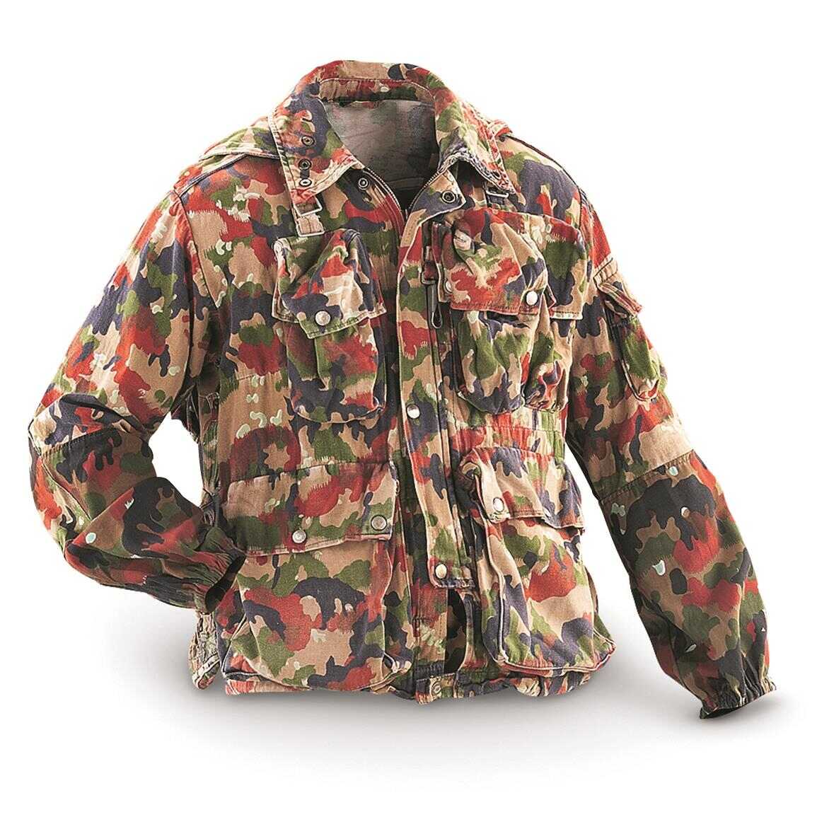 Swiss Military Surplus Alpenflage M70 Jacket, Used